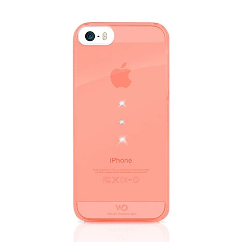 White Diamonds iPhone SE/5S/5 ile Uyumlu Swarovski Trinity Desenli Kılıf Coral (Out) ürün görseli 1