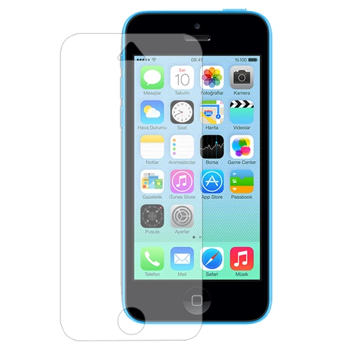 iPhone 5C ile Uyumlu Ekran Koruyucu Şeffaf 1 Adet ürün görseli 1
