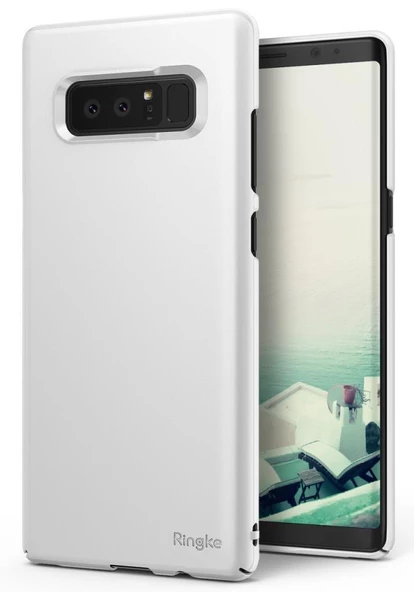 Ringke Slim Galaxy Note 8 ile Uyumlu KIlıf White ürün görseli 1