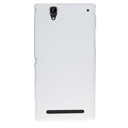 Xperia T2 Ultra ile Uyumlu Sert Kauçuk Kılıf Beyaz ürün görseli 1