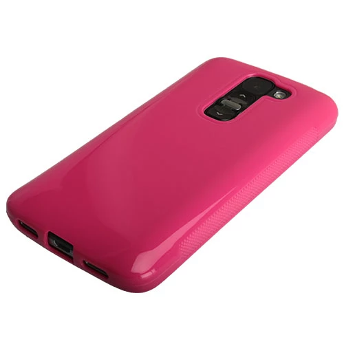 G2 Mini ile Uyumlu Kılıf Silikon Parlak Pembe ürün görseli 1