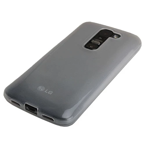G2 Mini D610 ile Uyumlu Silikon Kılıf Şeffaf Beyaz Renk ürün görseli 1