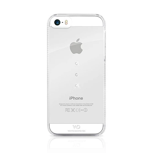 White Diamonds iPhone SE/5S/5 ile Uyumlu Swarovski Trinity Desenli Kılıf Crystal (Out) ürün görseli 1