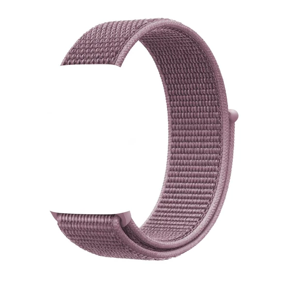 Apple Watch ile Uyumlu 42-44mm Kumaş Kayış Mürdüm ürün görseli 1