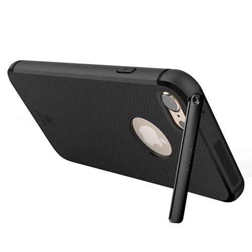 Baseus Hermit Bracked Case iPhone 7 Plus ile Uyumlu Silikon Kılıf Siyah ürün görseli 1