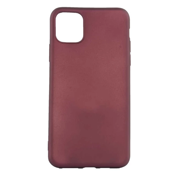 Zore iPhone 11 ile Uyumlu Premier Silikon Kılıf Mürdüm ürün görseli 1