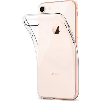 iPhone 7/8 ile Uyumlu Kılıf Ultra Slim Şeffaf Silikon Şeffaf ürün görseli 1