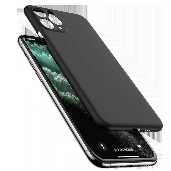 iPhone 11 Pro Max ile Uyumlu Süper Slim Kılıf 0.3 mm Siyah ürün görseli 1