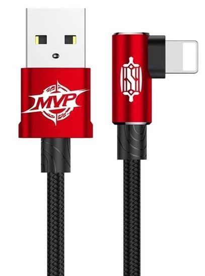Baseus Lightning 1 Metre MVP Kablo Kırmızı - Resim 2