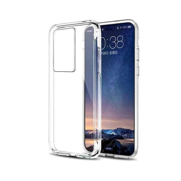 P40 Pro ile Uyumlu Ultra Slim Silikon Kılıf Şeffaf ürün görseli 1