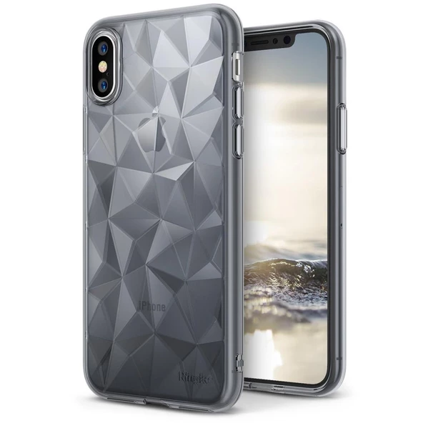 Ringke Air Prism 3D Elmas Yansıması iPhone X ile Uyumlu KIlıf  Black ürün görseli 1