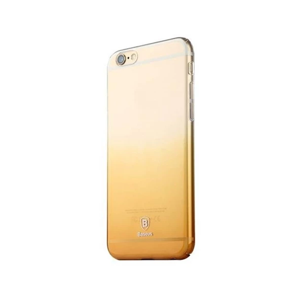 Baseus iPhone 6S Plus / 6 Plus ile Uyumlu Gradient Color Kılıf Gold - Resim 2
