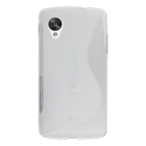 Nexus 5 D821 ile Uyumlu S Desenli Silikon Kılıf Beyaz Renk ürün görseli 1