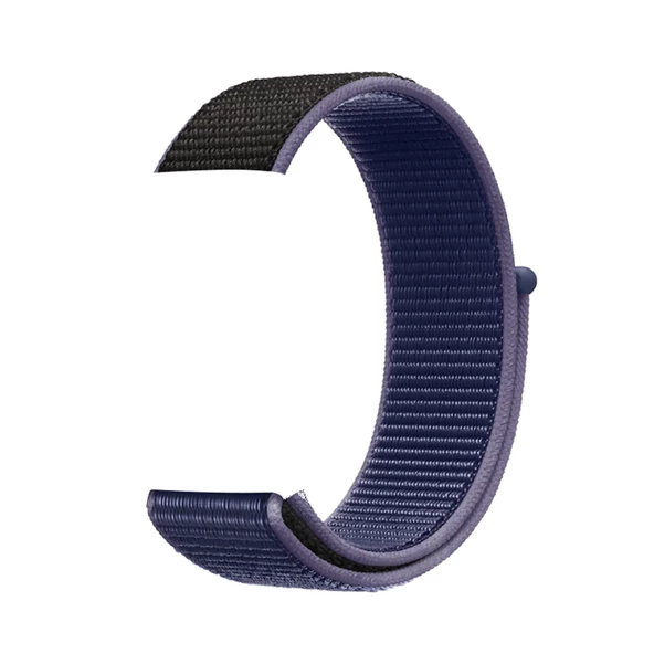 Apple Watch ile Uyumlu 42-44mm Kumaş Kayış Lacivert ürün görseli 1