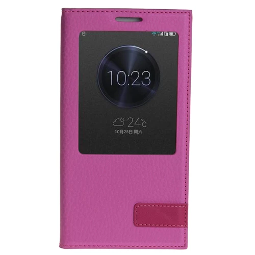 Ascend Mate 7 ile Uyumlu Kılıf Kapaklı Safir Serisi Pembe ürün görseli 1