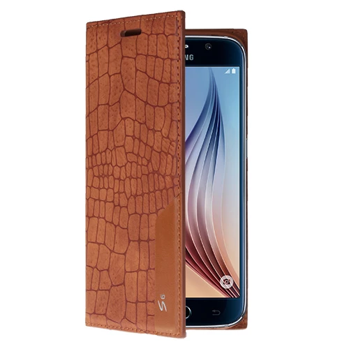 Galaxy S6 ile Uyumlu Kılıf Rock Serisi Kapaklı Taba ürün görseli 1