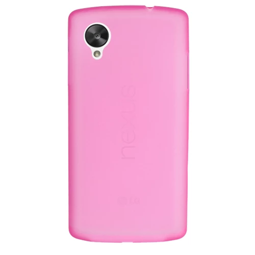 Nexus 5 D821 ile Uyumlu Ultra Slim Kılıf 0,3 mm Pembe ürün görseli 1