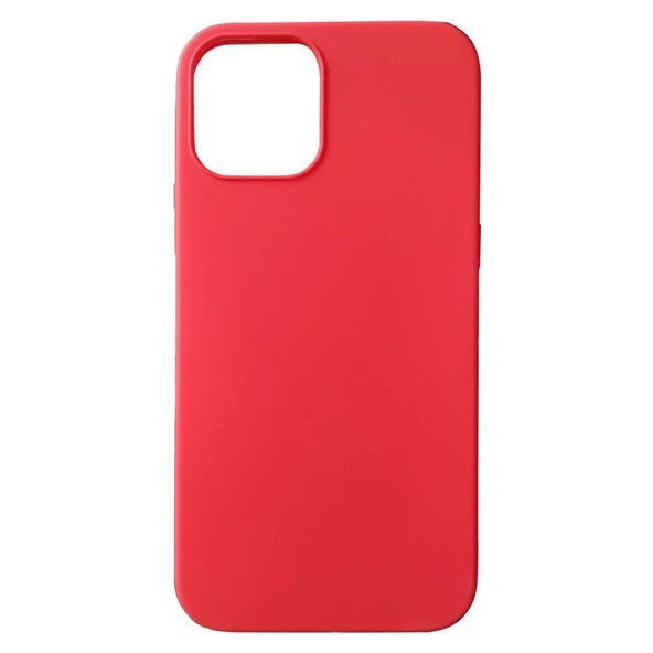 iPhone 12 (6.1") ile Uyumlu Nxe Desing Silikon Kılıf Kırmızı ürün görseli 1