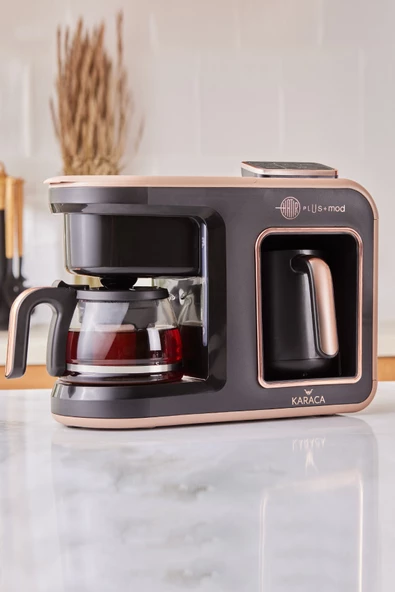 Hatır Plus Mod 5 In 1 Konuşan Kahve Ve Çay Makinesi Rosie Brown ürün görseli 1