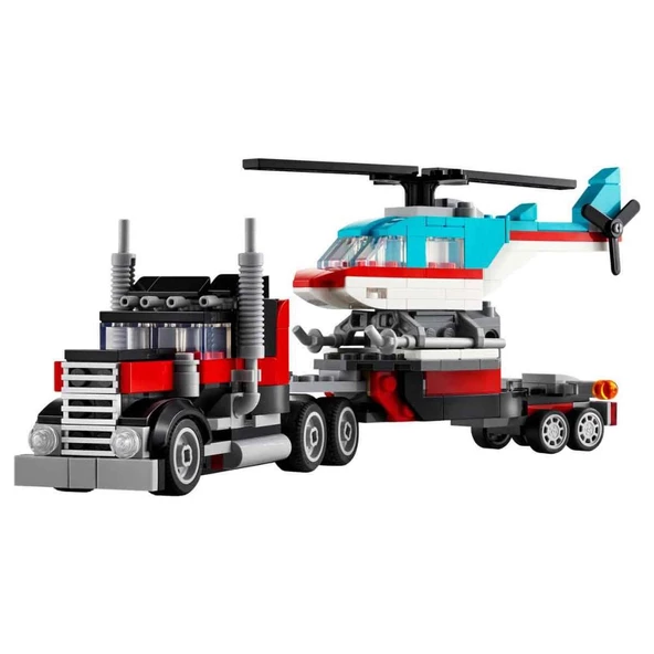 LEGO® Creator Helikopterli Açık Kasa Kamyon 31146 ürün görseli 1