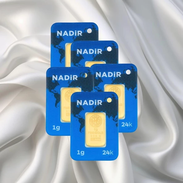 5 ADET 1 GR 24 AYAR NADİR GRAM ALTIN ürün görseli 1