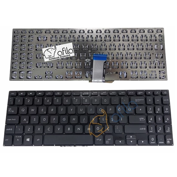 Asus Vivobook S15 S530 S530F S530FA S530FN Notebook Klavyesi, Laptop Tuş Takımı (Siyah TR) ürün görseli 1