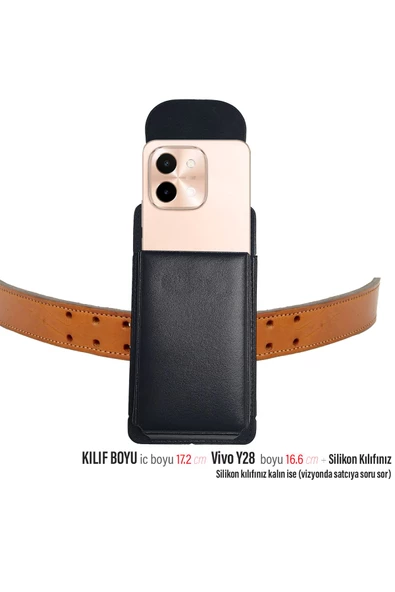 Vivo Y28 Kemer Kılıf Kapaklı Bel Kemer Kılıfı ürün görseli 1