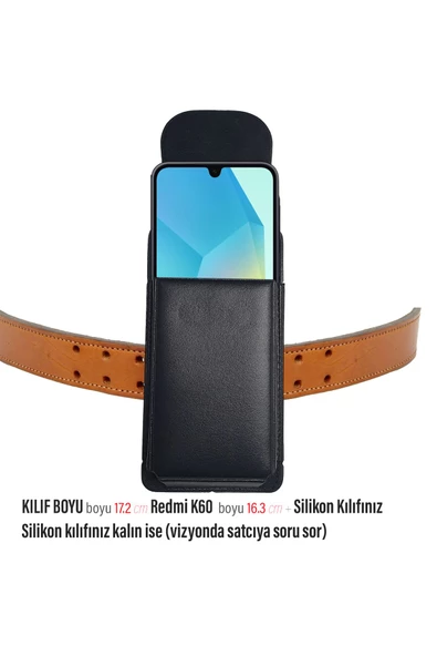 Redmi K60  Kemer Kılıf Kapaklı Bel Kemer Kılıfı ürün görseli 1