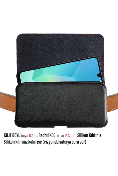 Redmi K60  Kemer Kılıf Kapaklı Bel Kemer Kılıfı ürün görseli 1