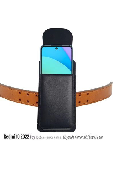 Redmi 10 2022 Kemer Kılıfı  Kemere Takılan Telefon Kılıfı Kapaklı ürün görseli 1