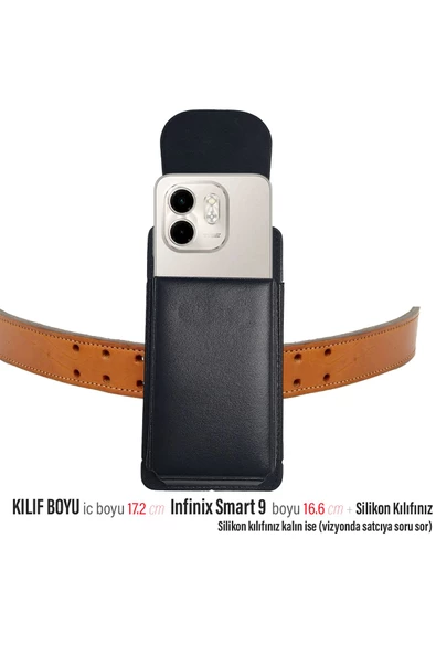 Infinix Smart 9 Kemer Kılıfı Kapaklı Bel Kemer Kılıf ürün görseli 1