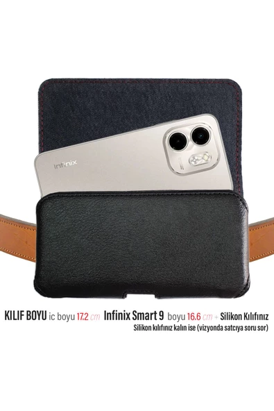 Infinix Smart 9 Kemer Kılıfı Kapaklı Bel Kemer Kılıf ürün görseli 1