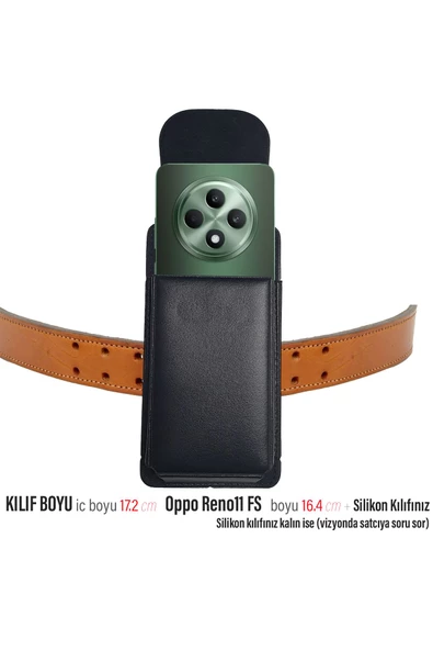 Oppo Reno11 FS Kemer Kılıfı Kapaklı Bele Takılan Kemer Kılıf ürün görseli 1