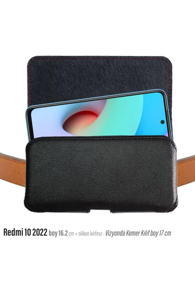 Redmi 10 2022 Kemer Kılıfı  Yan Bel Kemer Telefon Kılıfı Kapaklı ürün görseli 1