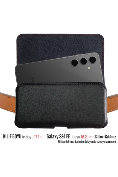 Galaxy S24 FE Kemer Kılıfı Kapaklı Bele Takılan Kemer Kılıf ürün görseli 1