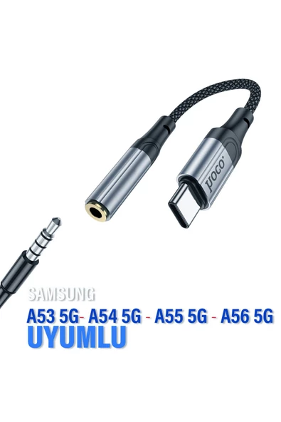 Samsung A53 A54 A55 A56 Type C 3.5mm Çevirici Jack Aparat Kulaklık Dönüştürücü Type-C ürün görseli 1