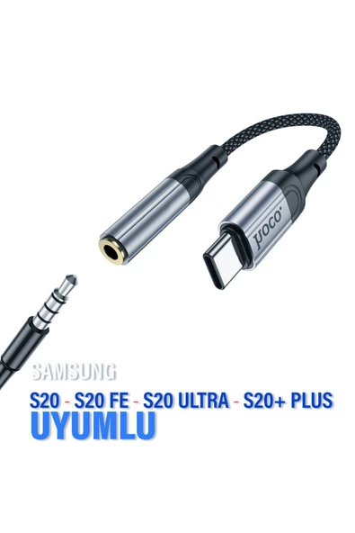 Samsung S20 - S20 FE - S20 Ultra - S20+ Plus Kulaklık Dönüştürücü Type-C Jack Aparat Çevirici 3.5mm ürün görseli 1