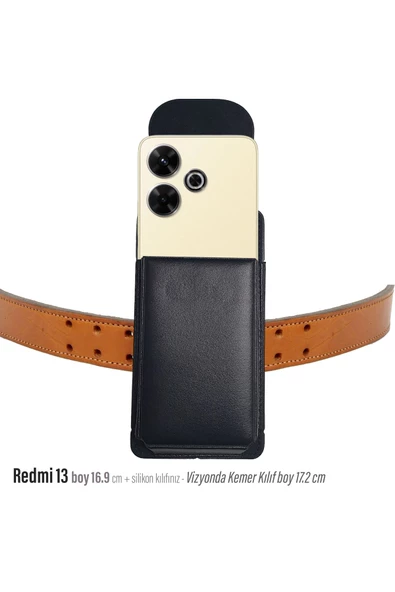 Redmi 13 Kemer Kılıfı Bele Takılan Kemer Kılıf Kapaklı ürün görseli 1