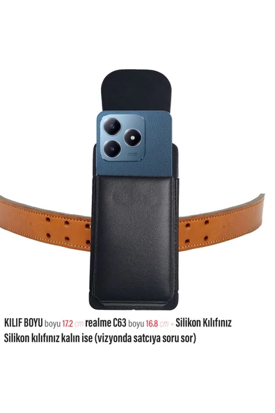 realme C63 Kemer Kılıf Kapaklı Bel Kemer Kılıf ürün görseli 1