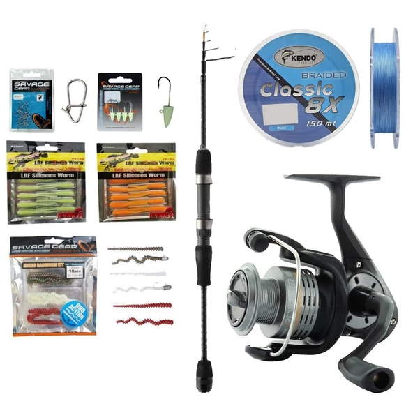 YekOutdoor LRF Olta Seti Okuma Teleskopik Lrf 210cm 1-8 gr Lrf Kamışı&Okuma Revenger RV-25 FD Olta Makinesi ürün görseli 1