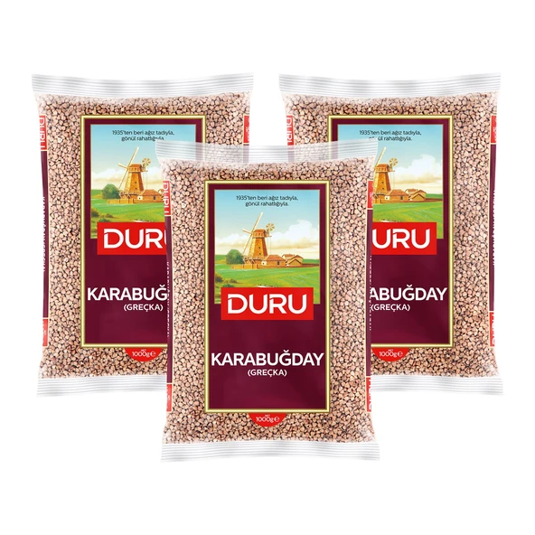 Duru Karabuğday (Greçka) 1 kg x 3 Adet ürün görseli 1