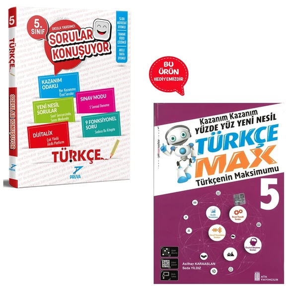 5.Sınıf Pruva Türkçe Soru Bankası (Hediyeli) ürün görseli 1