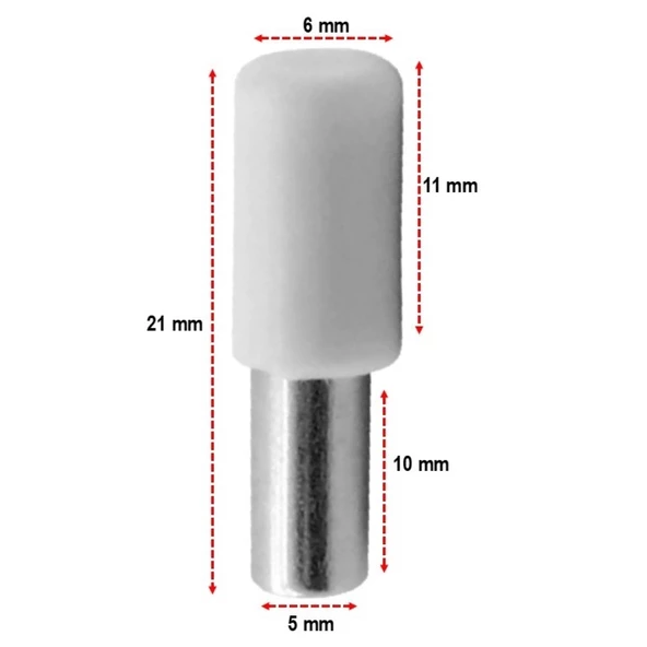 Plastik Başlı Metal Raf Pimi 1000 Adet - Resim 2