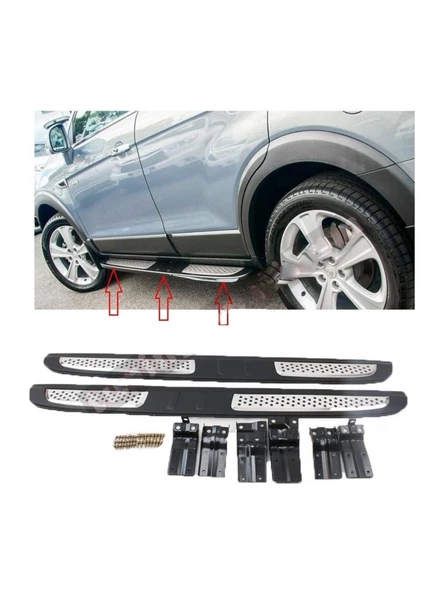 Chevrolet Captiva Uyumlu 2006- Yan Basamak Koruma Side Step Oem Style ürün görseli 1