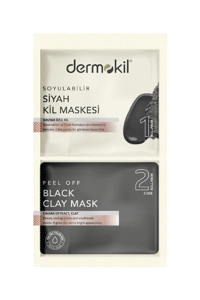 Dermokil Soyulabilir Siyah Maske 2* 7.5 ml ürün görseli 1