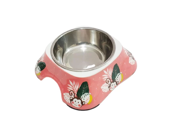 Bobo Kedi Köpek Melamin Mama Su Kabı BO-3138H(A5) 150 ML Maymun ürün görseli 1