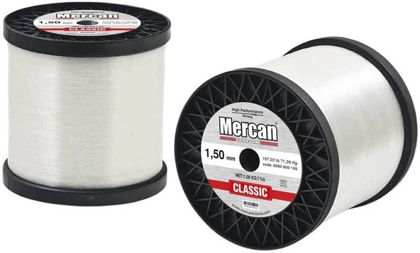 Mercan 1kg Bobin Beyaz Misina ürün görseli 1
