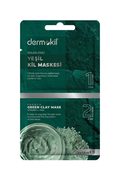 Dermokil Peeling Etkili Yeşil Kil Maske 15ml ürün görseli 1