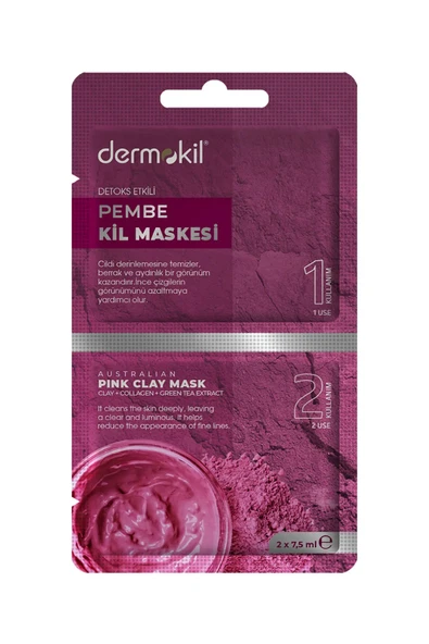 Dermokil Detoks Etkili Pembe Kil Maske 15 ml ürün görseli 1