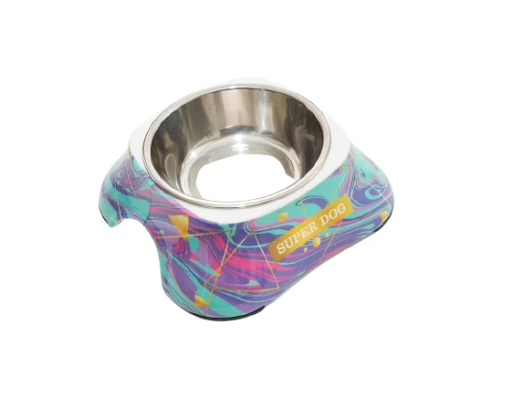 Bobo Kedi Köpek Melamin Mama Su Kabı BO-3138H(A5) 150 ML Yeşil ürün görseli 1